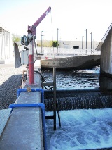 Ferric Chloride being added to aerated water